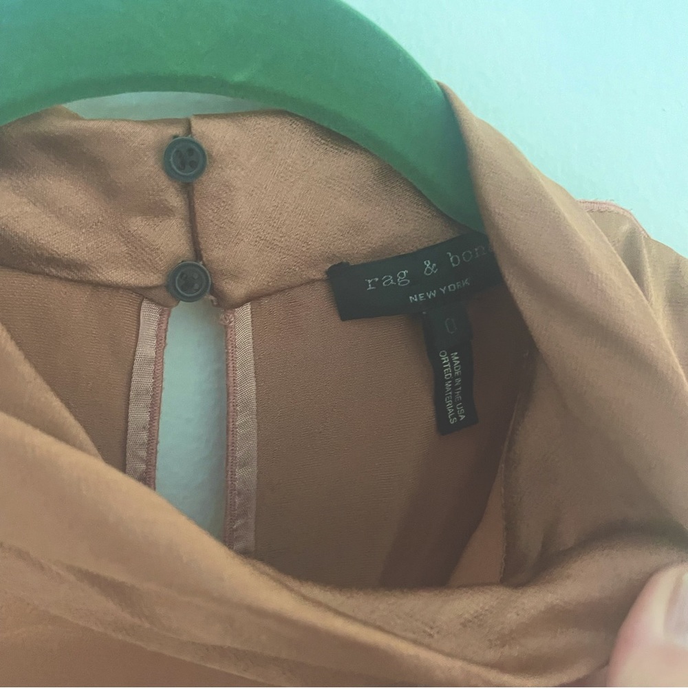 RAG AND BONE - Copper Mock Neck Dress - Picture 3 of 4